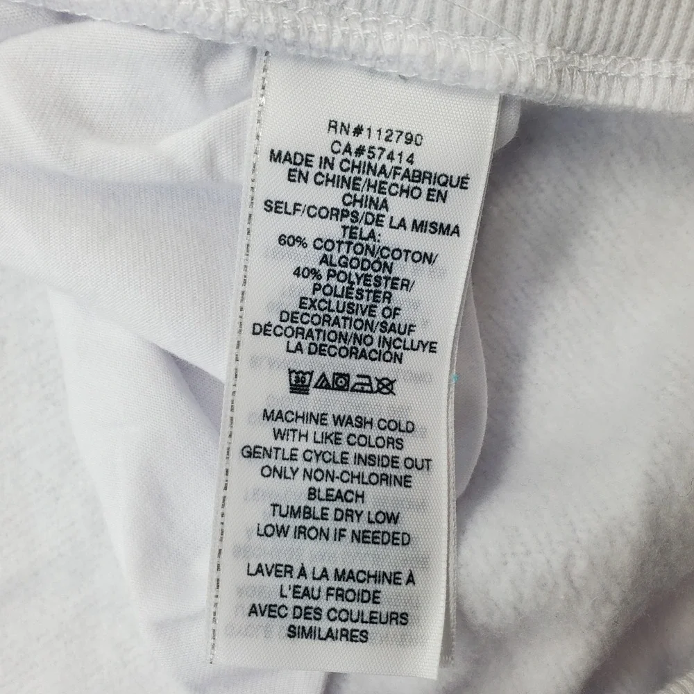 True Religion Jogger Pants Mens XXXL White Embroidered Logo Pocket Elastic Waist